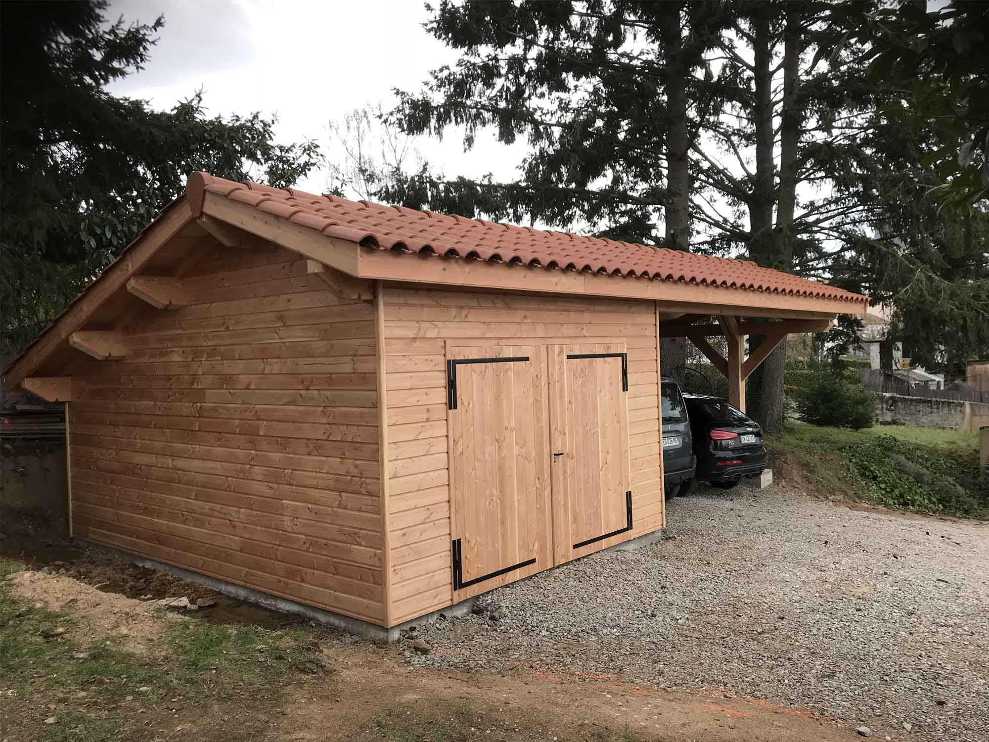 abri jardin bois Loire 42